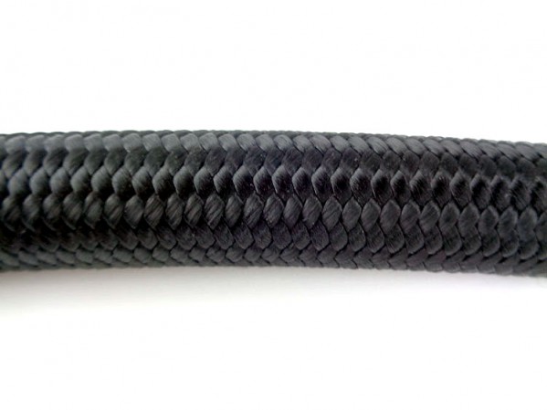  -16 Nylon Braided Hose Black